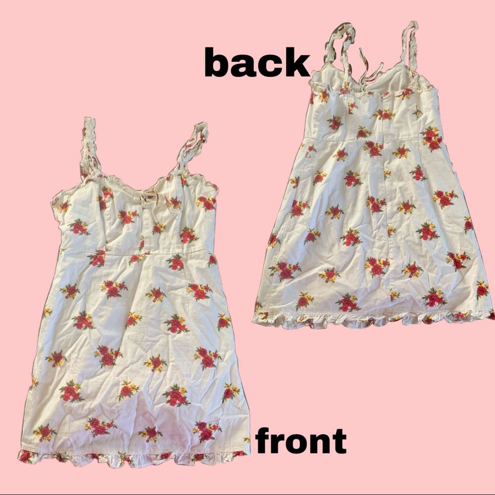 White floral Mini dress